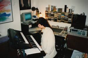 Marion in ihrem Studio in London